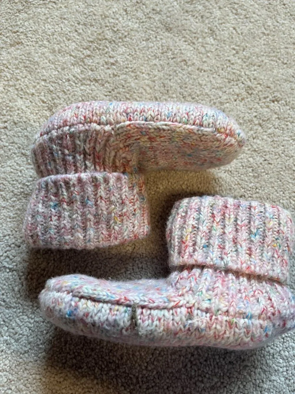 Bombas Pink Kids Slipper Booties Size 5